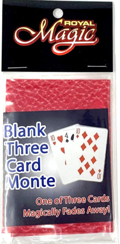 Royal Magic Blank Three Card Monte packaging on a white background