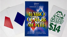 Jumbo Color Monte card game packaging with colorful design on a white background