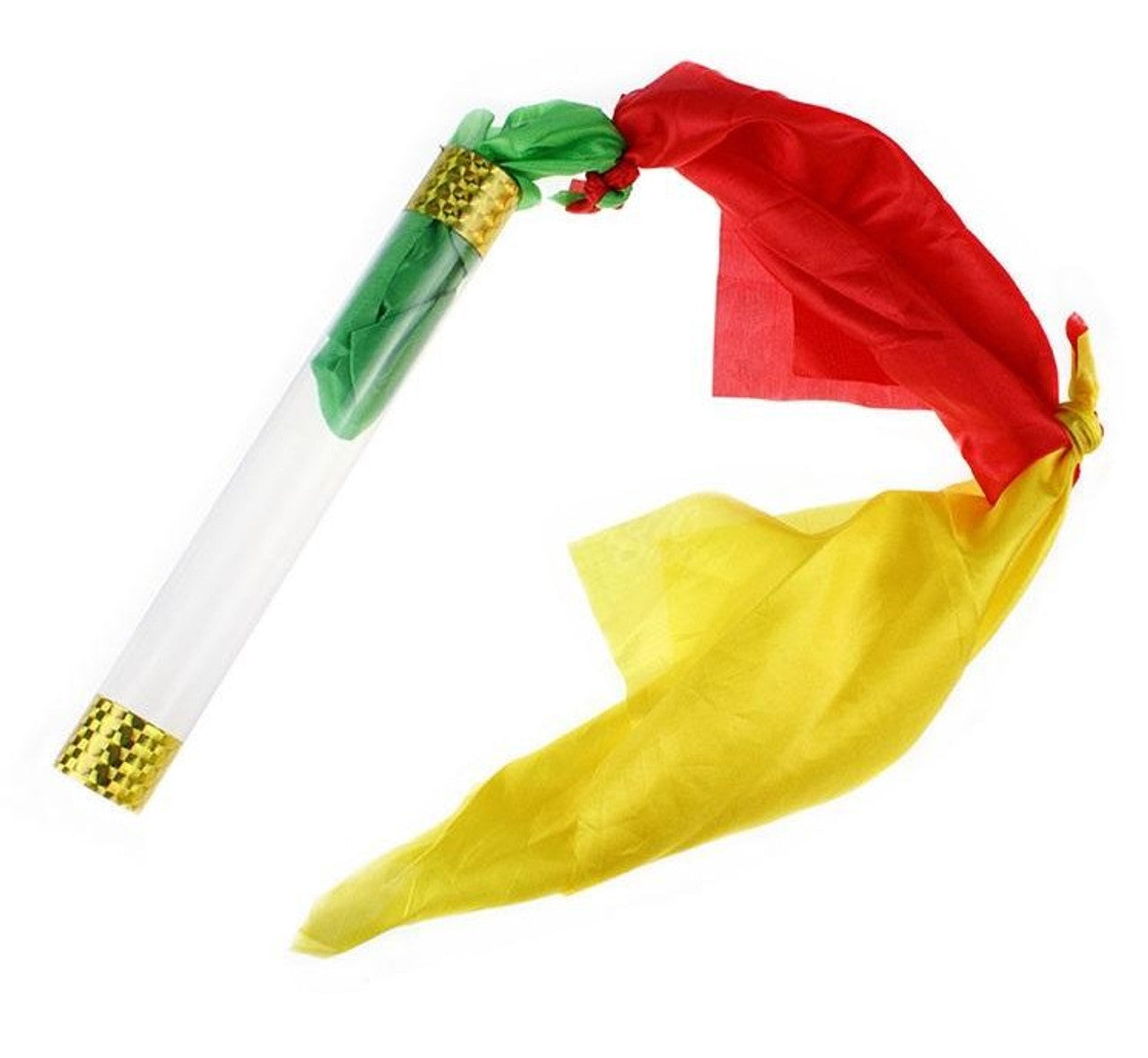 Crystal Tube with Silks – Visual Colorful Magic Trick