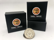 Tango Magic coin and packaging on a white background