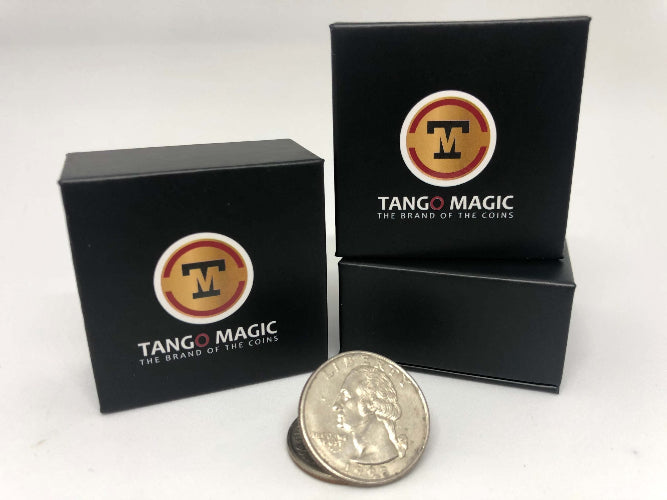 Tango Magic coin and packaging on a white background