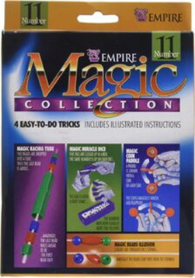 Empire Magic Collection packaging with various magic tricks on a blue background