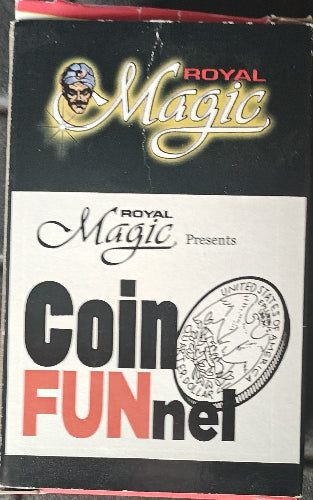 Royal Magic Coin Funnel packaging with a coin illustration on a black background