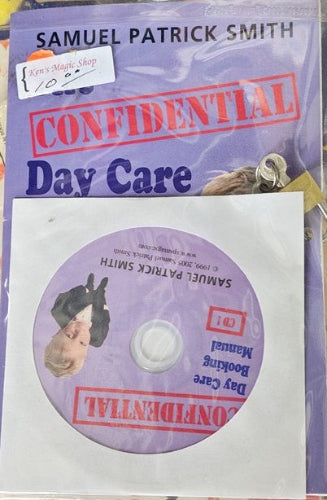 CD with 'Confidential' label and a photo of a child, on a purple and white background.