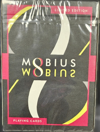 Pack of Moebius Wobins playing cards in clear plastic packaging.