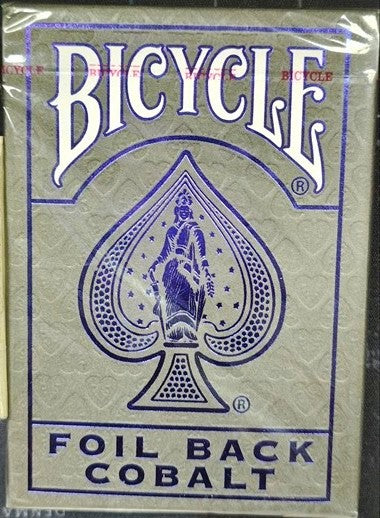 Bicycle Foil Back Cobalt playing cards packaging