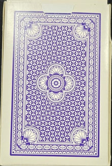 Decorative purple pattern on a book cover