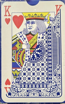 King of Hearts playing card with colorful design