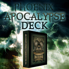 Phoenix Apocalypse Deck packaging with stormy background