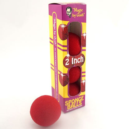 2" Super Soft Sponge Balls – Set of 4 (Red)