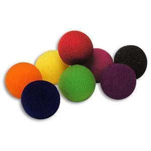 Colorful juggling balls on a white background