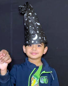 Mixed Wizard &amp; Blue Hat Tear – Tissue Paper Tear to Hat Effect