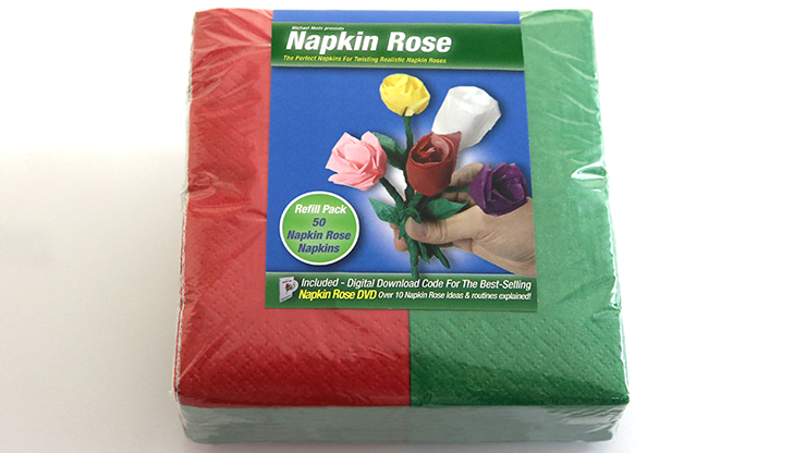 50 Napkin Rose Pack  (Refill) - MagicKits.com Magic Shop