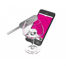 Phone case with a wine glass design on a white background