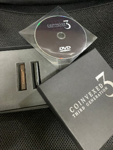 Coinvexed Third Generation DVD and packaging on a textured surface