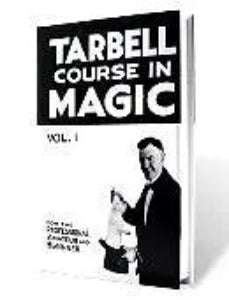 Book titled 'Tarbell Course in Magic' with a black and white cover featuring a magician and assistant.