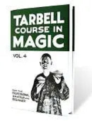 Book titled 'Tarbell Course in Magic Vol. 4' with a white cover and green title bar.