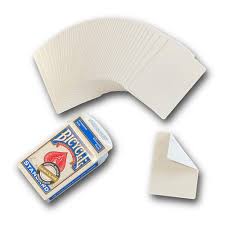 Bicarbonate of Soda box with two pieces of white paper on a white background