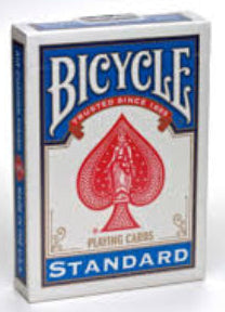 Bicycle playing card deck on a white background