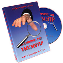 Book and DVD set titled 'Examining the Thumbtip' by Alexander de Cova on a white background