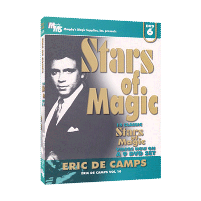 DVD cover of 'Stars of Magic' featuring Eric de Camps on a white background