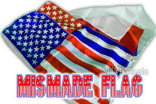 American flag with the red, white, and blue mixed on.