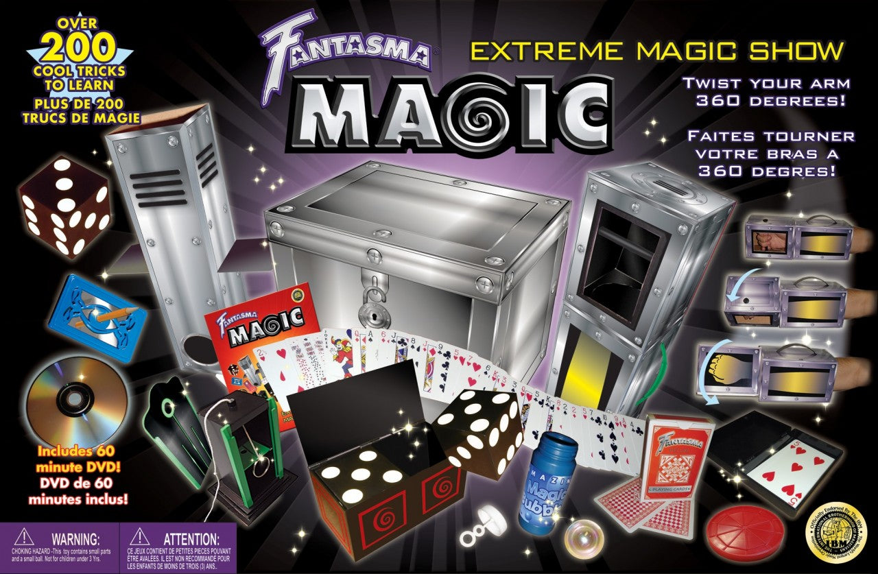 Extreme Magic Set 200 tricks w/DVD by Fantasma (cover removed)