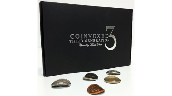 Black box labeled 'Coinversed Third Generation' with metallic coins on a white background