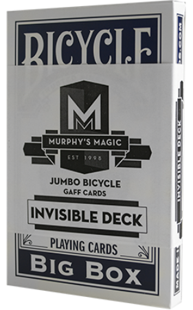 Box of Bicycle Murphy's Magic Invisible Deck playing cards on a white background