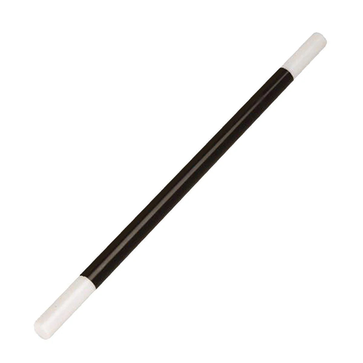 Black and white rod or stick on a white background