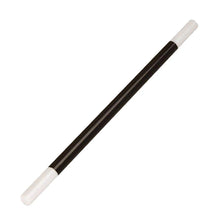 Black and white rod or stick on a white background