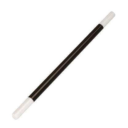 Black and white rod or stick on a white background