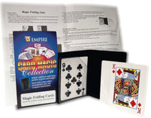 Empire Magic Folding Case with playing cards and instructions on a white background