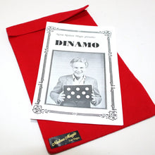 Magical trick packaging with 'Dinamo' and 'Niven Magic' branding on a red background