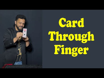 Card in Finger – Playing Card Penetration Illusion