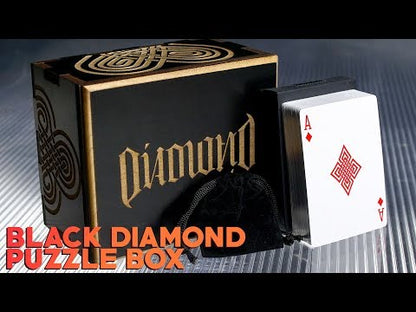The Black Diamond – Limited Edition Puzzle Box and Silver Gilded Playing Cards