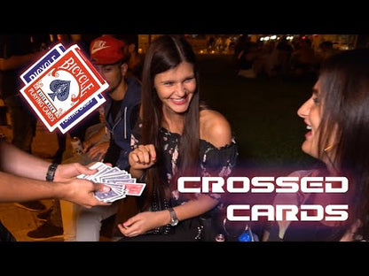 Crossed Cards by Joker Magic - Fused Card Boxes Illusion