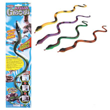 Toy snake with packaging on a white background