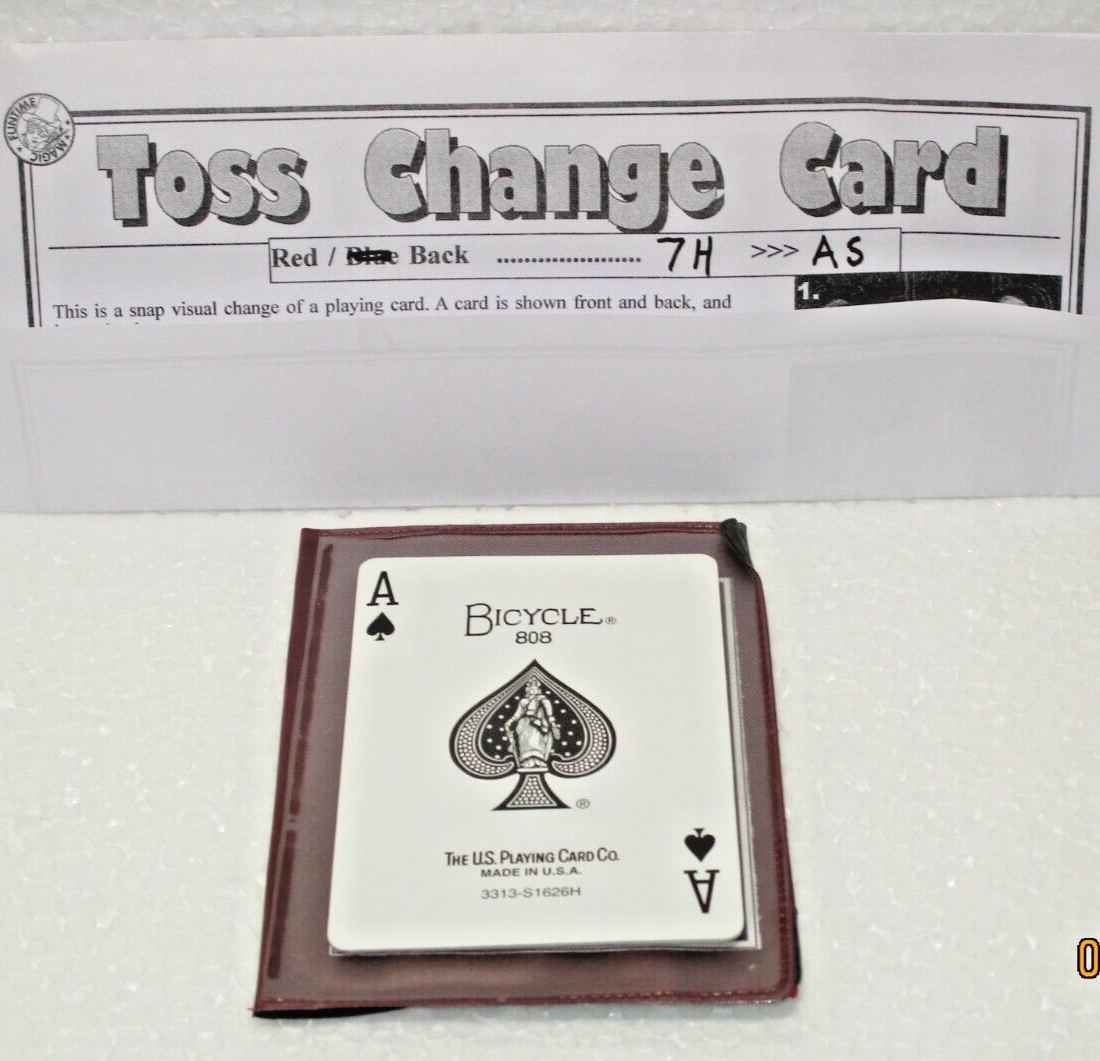 Toss Change Card – Bicycle Gimmick