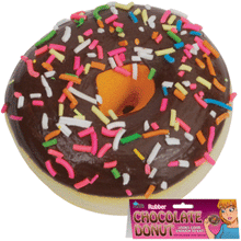 Showing donut with sprinkles