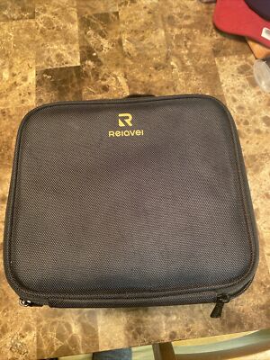 Relavel Travel Magic Train Case – Portable Cosmetic Organizer (Black)