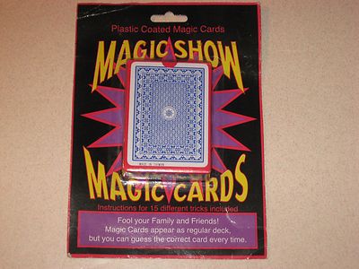 Plastic Coated Magic Show Playing Cards – Perform 15 Amazing Tricks!