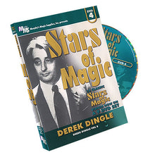 DVD cover of 'Stars of Magic' featuring a magician with a teal disc on a white background