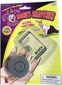 Honey Snatcher novelty item packaging with a warning label.