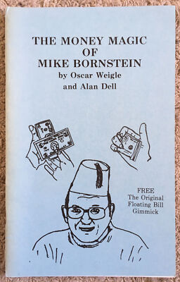 Book cover of 'The Money Magic of Mike Bornstein' with illustrations and text.