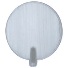 White round filter with a hook on a white background