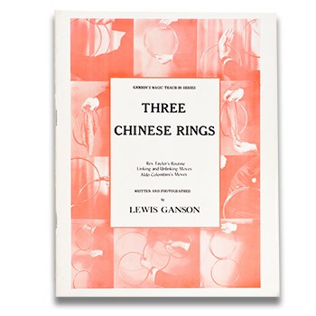 Book cover of 'Three Chinese Rings' by Lewis Ganson with floral design