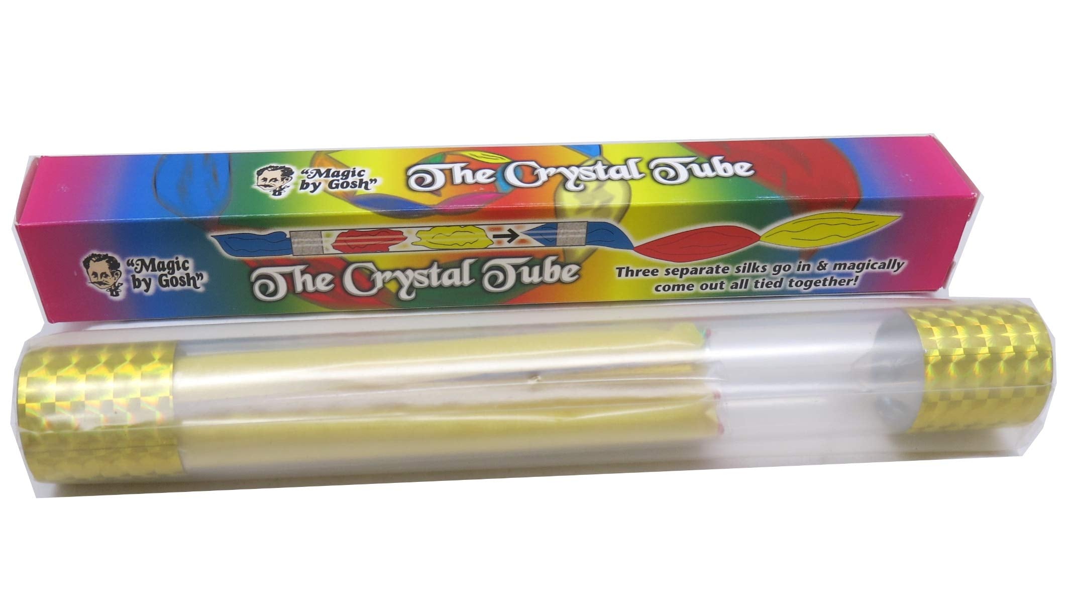 The Crystal Tube packaging with a clear tube inside on a white background