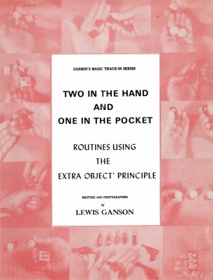 Book cover of 'Two in the hand one in the pocket' by Lewis Ganson with floral design