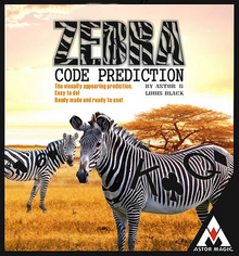 Book cover of 'Zebra Code Prediction' by Astor G and Louis Black with two zebras in a savannah setting.